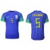 Brasil Casemiro #5 Borte Drakt VM 2022 Kortermet